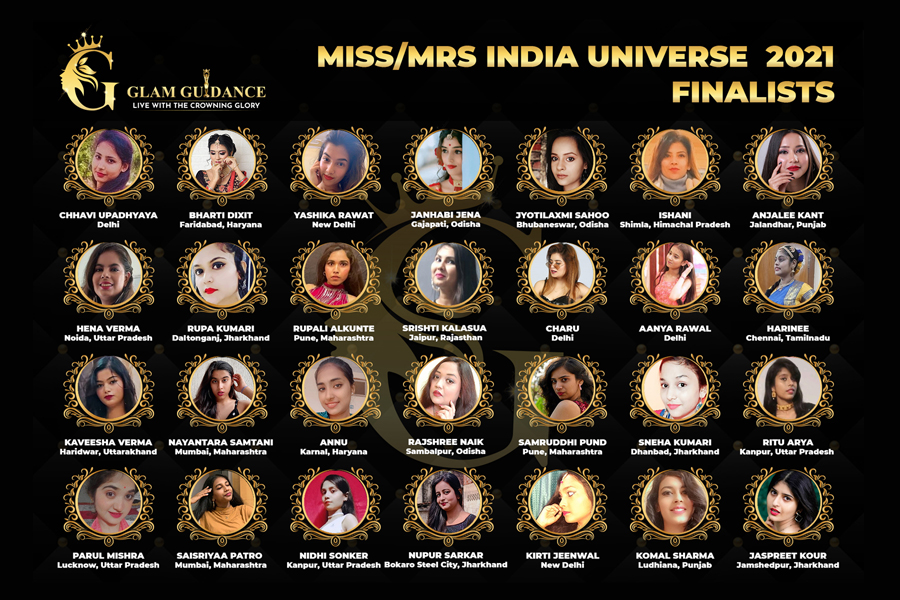 Finalists across the country will shine at Glam Guidance Miss/Mrs India 2021