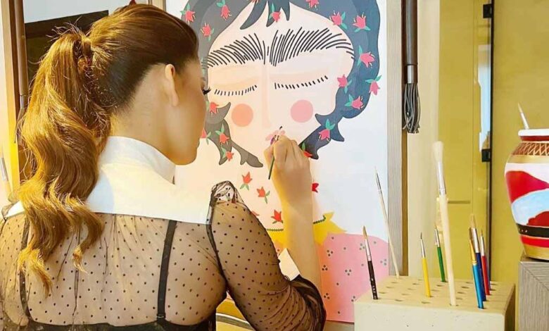 Urvashi Rautela Turns A Painter In Her Bold And Sexy Outfit; You Will Be Confused Who Is The Muse